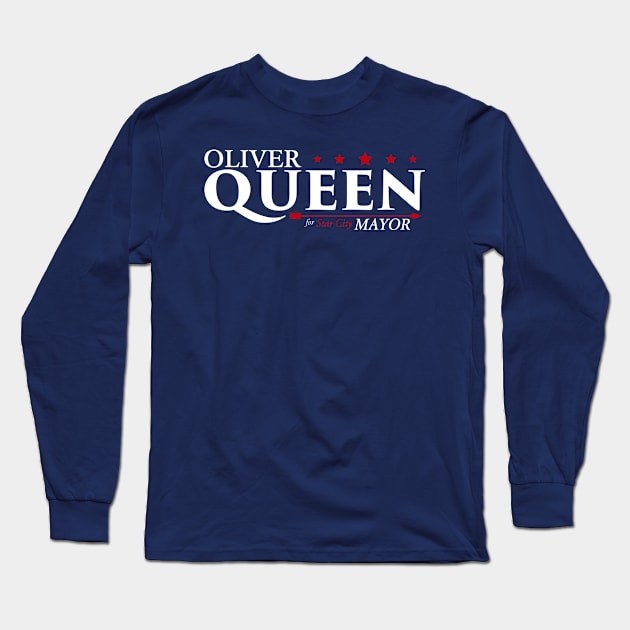 queen for mayor Long Sleeve T-Shirt by fenixlaw